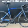 DEDACCIAI Vélo EXS Aerospeed Carbone Disc Shimano 105 7000 11V 2022 Noir/bleu -Vélos de Route Soldes EXS disque noir bleu scaled 2