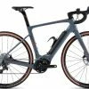 LEADER FOX Vélo électrique Gravel GUERCIOTTI Carbone BRERA ION 500Wh 220 Kms 2022 Gris Bleuté -Vélos de Route Soldes guerciotti brera ion gris bleu