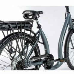 Vélo électrique LEADER FOX HOLAND 576 Wh 100 Kms Gris Mat -Vélos de Route Soldes leader fox holand gris 4