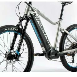Vélo électrique LEADER FOX OREM 720 Wh 150 Kms 2022 Gris/noir -Vélos de Route Soldes leader fox orem gris bleu 4