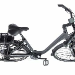Vélo électrique LEADER FOX PARK CITY 470Wh 90 Kms Gris Mat -Vélos de Route Soldes leader fox park gris 2