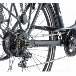 Vélo électrique LEADER FOX PARK CITY 470Wh 90 Kms Gris Mat -Vélos de Route Soldes leader fox park gris 5