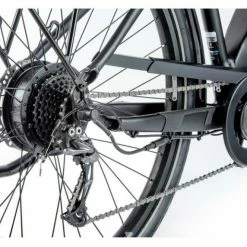 Vélo électrique LEADER FOX SANDY Homme 540 Wh 100 Kms 2021 Noir/vert Mat -Vélos de Route Soldes leader fox sandy femme 7 1