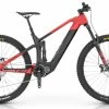 LEADER FOX VTT électrique MEGAMO CRAVE Carbone 05 29″ 630 Wh 100 Kms Magma Red 2022 -Vélos de Route Soldes megamo crave CRB 05 rouge gris