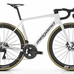 Time Vélo MEGAMO RAISE 01 Carbone Shimano Dura-Ace 9200 Di2 Powermeter 12V 2023 Sky Grey