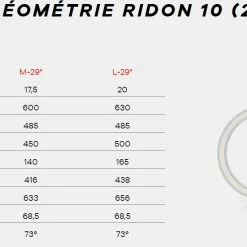LEADER FOX VTT électrique MEGAMO RIDON 07 500Wh Orange 7 LEADER FOX VTT électrique MEGAMO RIDON 07 500Wh Orange -Vélos de Route Soldes megamo ridon geometrie 2